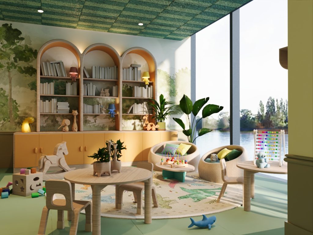 Lighthouse Social- Creche play area render view