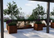 Penthouse Terrace Raised Rear Water Feature