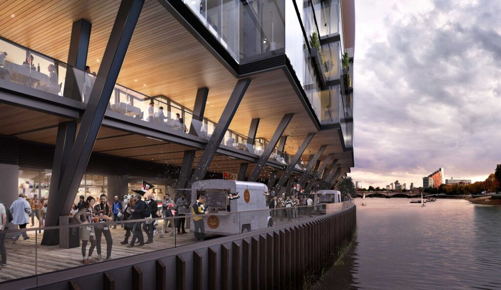 Fulham Pier boardwalk
