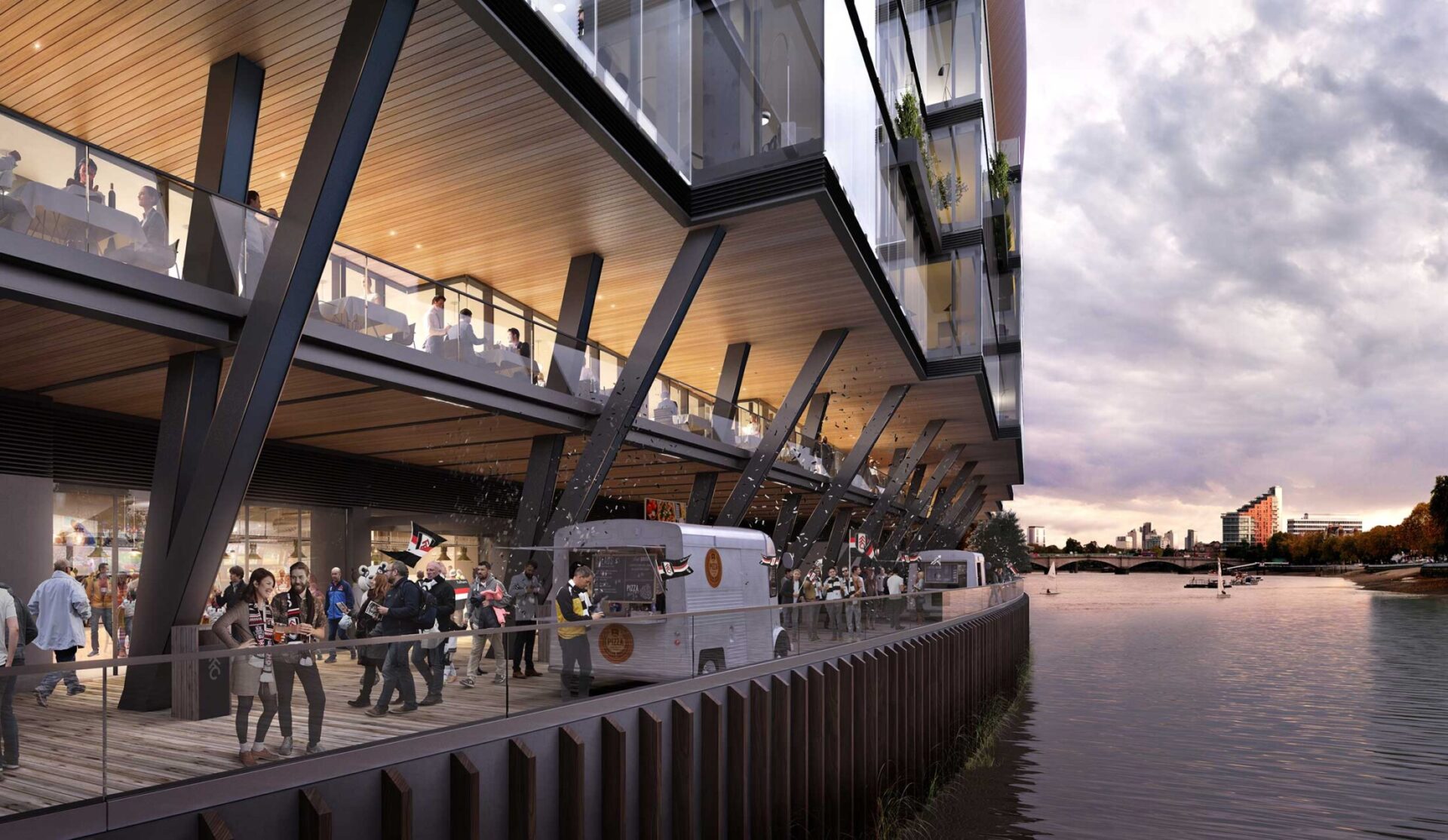 Fulham Pier boardwalk